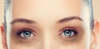 Due to dark circles under the eyes