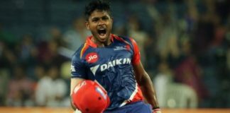 Sanju Samson hits first century of IPL 10