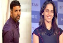 Akshay Kumar and Saina Nehwal