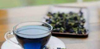 blue tea pine ke fayde