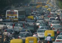 Traffic in Delhi