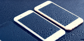 Smartphone into Rain