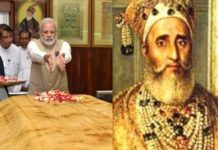 modi on bhadur shah zafar mazar