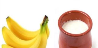 Curd and banana