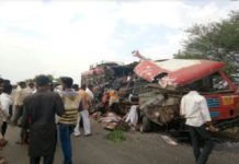Bus Truck Accident in Akola
