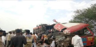 Bus Truck Accident in Akola