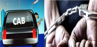 Cab driver arrested