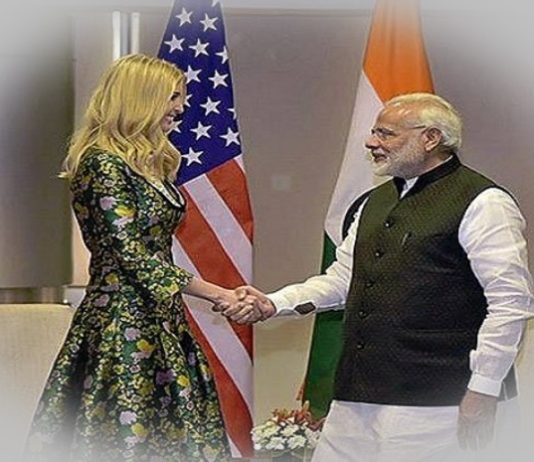 Ivanka Trump and PM Modi