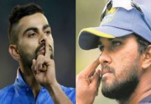 Virat kohli with dinesh chandimal