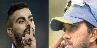 Virat kohli with dinesh chandimal