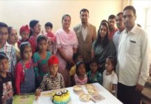 celebration of birthday with thalassemia patients