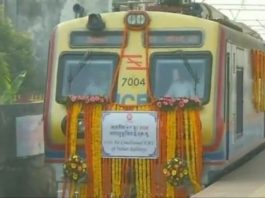 Inadia's first AC local train