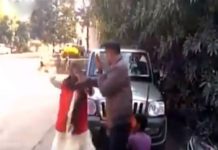 BJP leader hit a transport officer