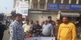 Democratic Youth Front in Sikar, Road Safety Program