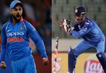 MS Dhoni and kohli