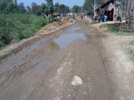 योगी सरकार का गड्ढा मुक्त सड़को का दावा हवा-हवाई