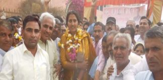 AICC की सदस्य बनकर लौटी कृष्णा पूनिया का राजगढ़ में हुआ स्वागत