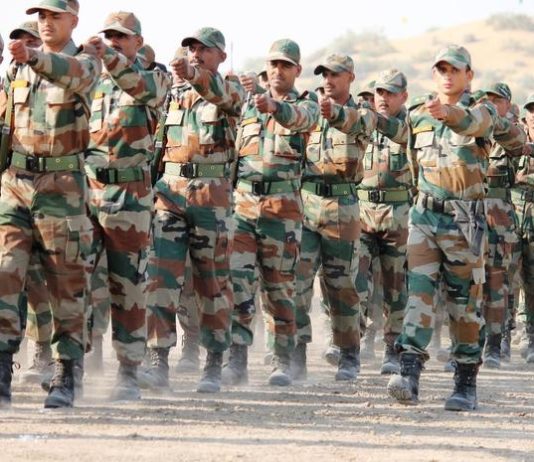 सेना रैली भर्ती अजमेर केवल पुरुष अभ्यर्थी कायड़ विश्राम स्थली जयपुर रोड अजमेर