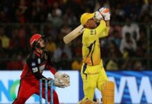 Dhoni create a record of 5000 run in t20 during batting opposite of RCB in IPL 2018