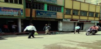 बिहार बंद के दौरान दौरान लखीसराय जिले में वाहनों की आवागवन हुई बंद